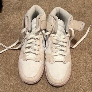Nike Women's Sneakers - White and Cream